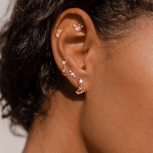 Detalle 2 de BodyBonita Ohrringe Silber 925 Set 5-teilig