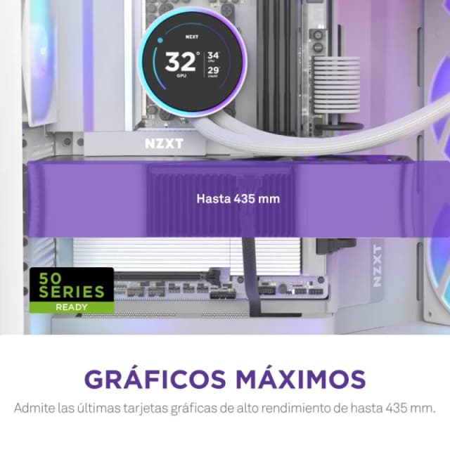 Thumbnail 3 de NZXT H9 Flow RGB Blanco 3x140mm