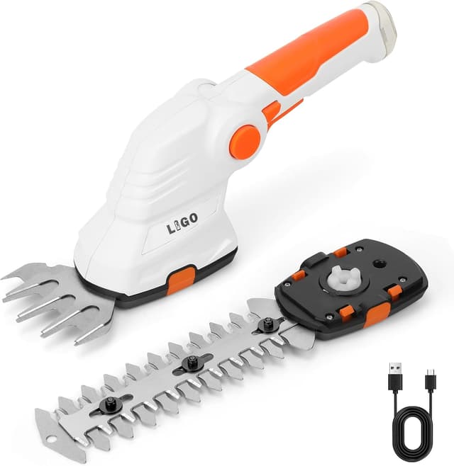Detalle de LIGO Cordless Grass Shear and Shrub Trimmer 2-in-1 (7.2V) – lightweight cordless lawn edger and hedge clipper