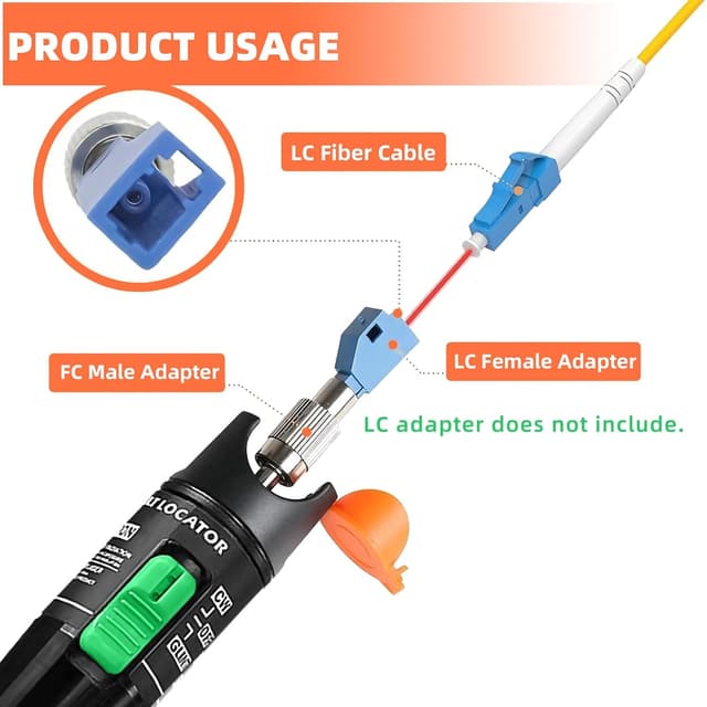 Thumbnail 5 de Localizzatore visivo guasti 30 mW per fibra ottica