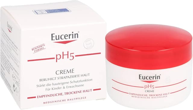 Detalle de Eucerin Crème pH5 75 ml — soin apaisant pour peau sensible