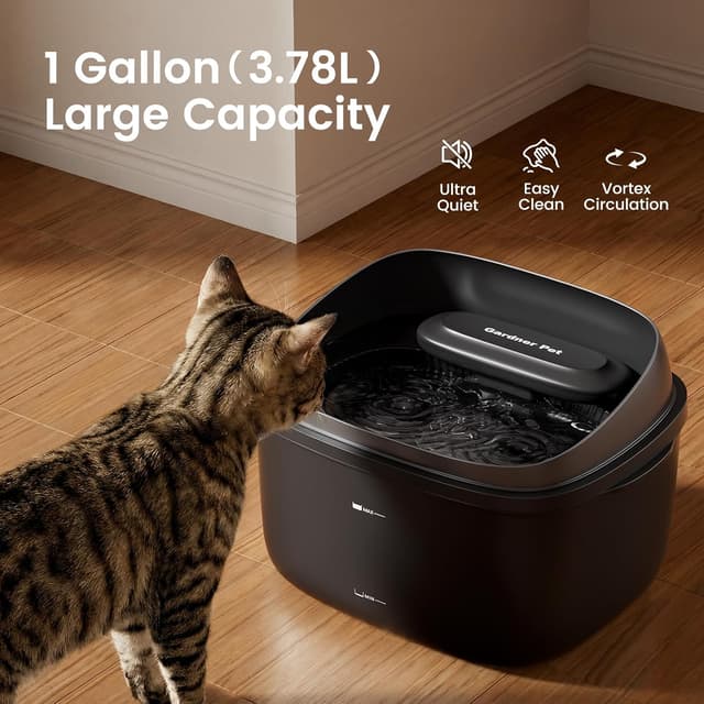 Detalle de Gardner Pet 3.78L Vortex Pet Water Fountain
