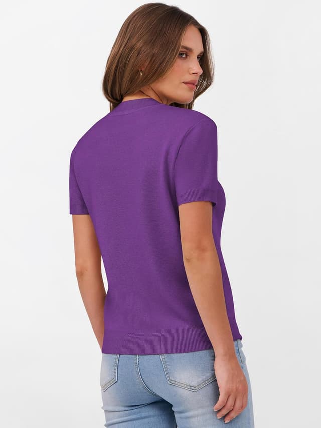 Detalle 1 de ANRABESS Short Sleeve Sweater 2026