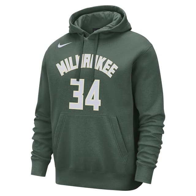 Detalle de Nike Sudadera Milwaukee Bucks 80% algodón