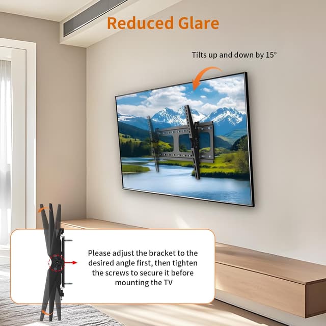 Thumbnail 3 de unho Universal TV Wall Bracket 60 kg