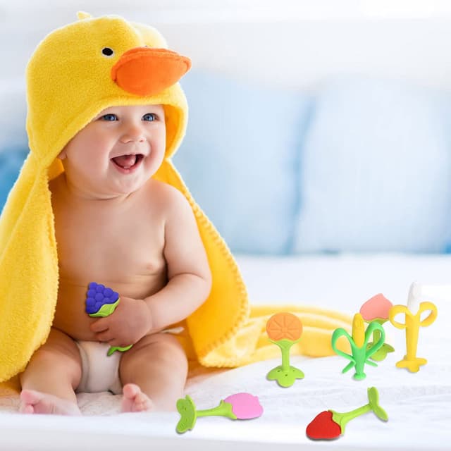 Thumbnail 5 de Vicloon Beißring Baby 7 Stück BPA-frei Silikon