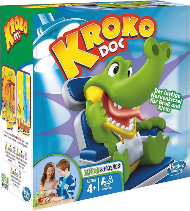 Detalle de Hasbro Kroko Doc: Geschicklichkeitsspiel für Vorschulkinder ab 4 Jahren