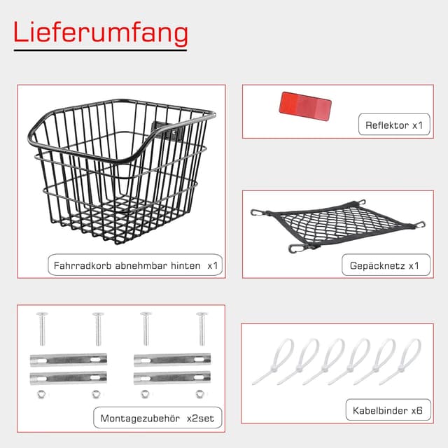 Detalle de Cestino bici posteriore 20 litri nero
