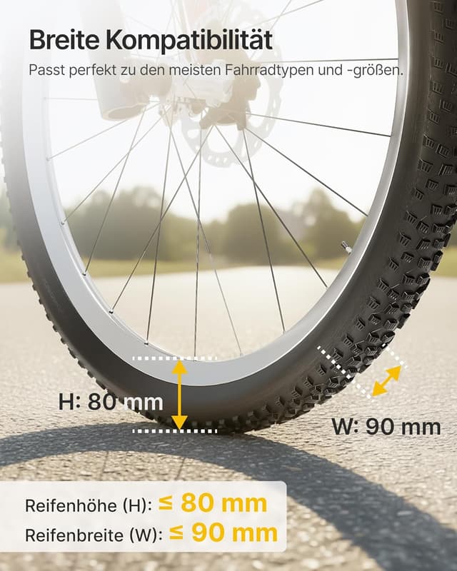 Detalle de monTEK schwenkbare Fahrrad-Wandhalterung (Rennrad bis 90 mm Reifenbreite), Wandhalterung bis 35 kg – 4er Set