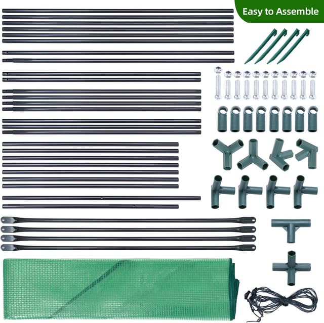 Thumbnail 6 de Ohuhu Tomatengewächshaus mit PE-Abdeckung und Fenstern – Foliengewächshaus für Balkon & Garten (200x77x170 cm)