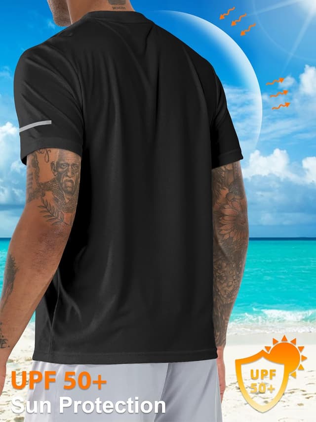 Detalle de Men's Rash Guard UPF 50+ Swim Shirt