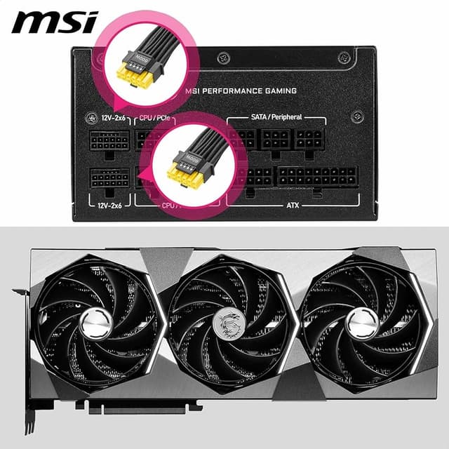Detalle 2 de MSI MPG A1250GS 1250 W Fuente ATX 3.1 con PCIe 5.1