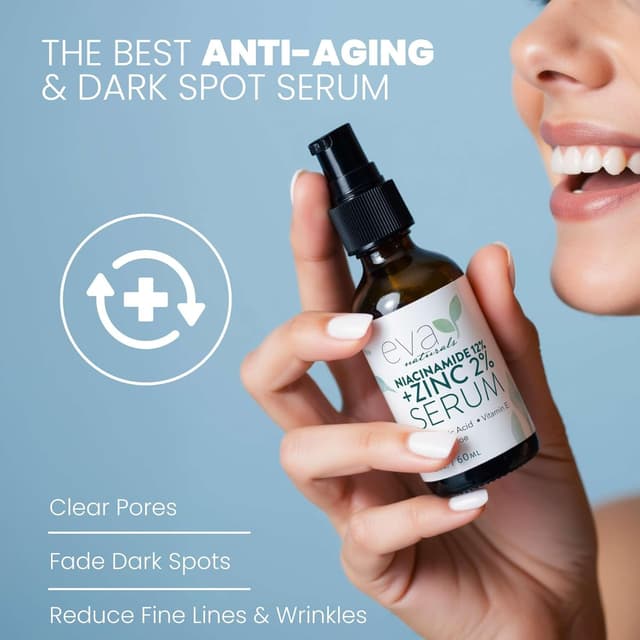 Thumbnail 6 de Eva Naturals Niacinamide 12% + Zinc Serum (2 Pack) for Dark Spots, Pores & Redness