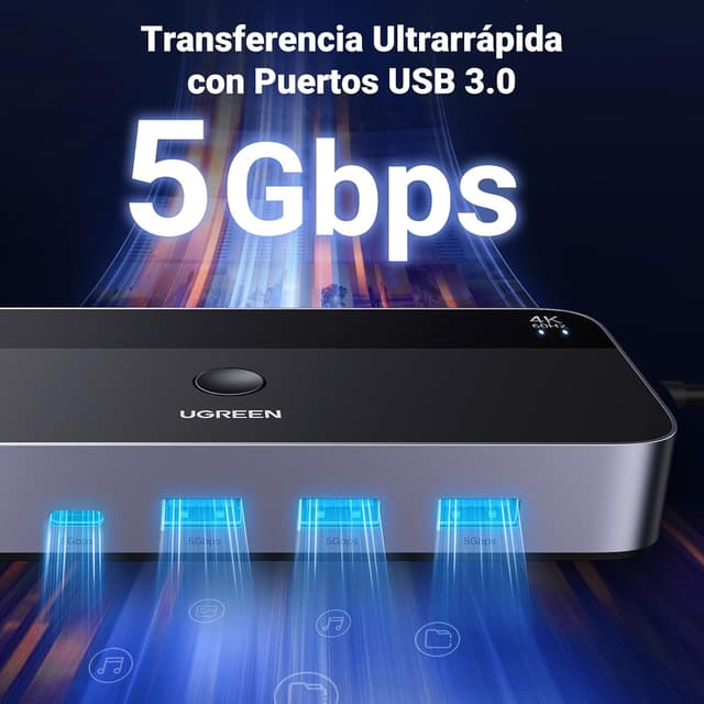 Thumbnail 3 de UGREEN Switch KVM HDMI 4K 60Hz 2 entradas