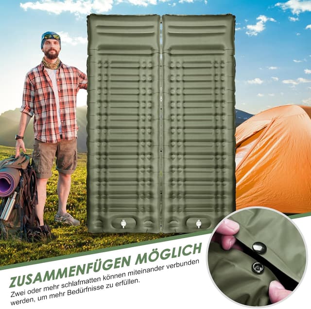 Detalle de Arlierss Isomatte Luftmatratze 12 cm