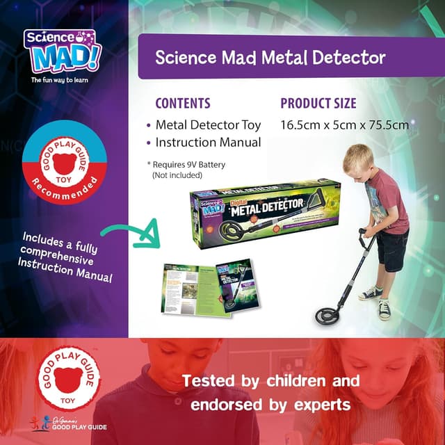 Detalle 2 de Science Mad Digital Metal Detector 9V