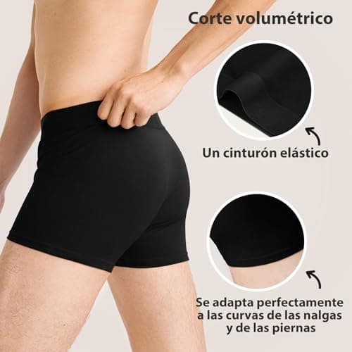 Detalle de QINCAO calzoncillos hombre boxer pack de 6 (95% algodón y elastano) sin logo