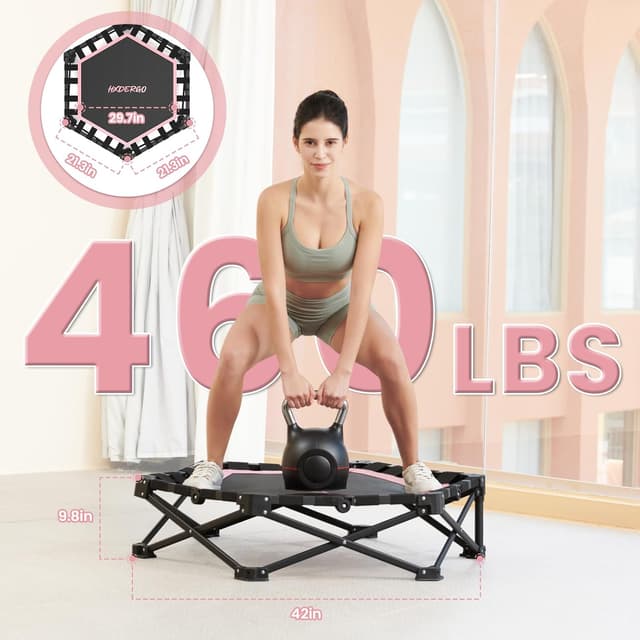 Thumbnail 1 de HXD-ERGO 42" Foldable Mini Trampoline 460 lbs
