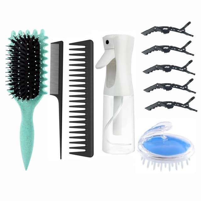 Detalle de ABWXN Locken Haar Bürste Set 10‑in‑1