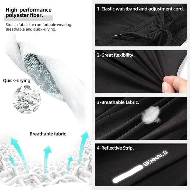 Detalle 1 de BENNALD pantaloncini sportivi traspiranti