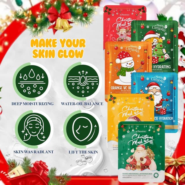 Thumbnail 4 de Weihnachts Gesichtsmaske 6 Stück