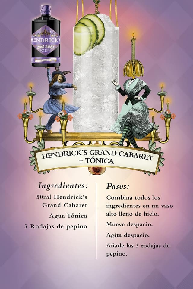 Thumbnail 3 de Hendrick's Grand Cabaret Ginebra 🍸 70 cl