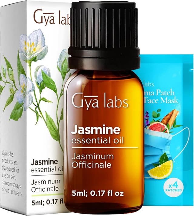 Detalle de Gya Labs Ätherisches Jasminöl für Diffusor & Aromatherapie (100% reines natürliches Jasminöl, 5 ml)