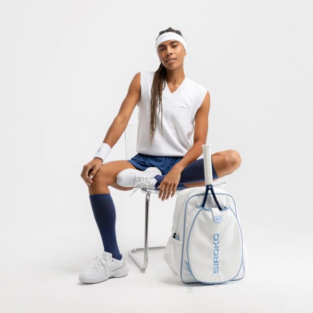 Thumbnail 2 de Siroko Smash White Chaleco punto tenis mujer S