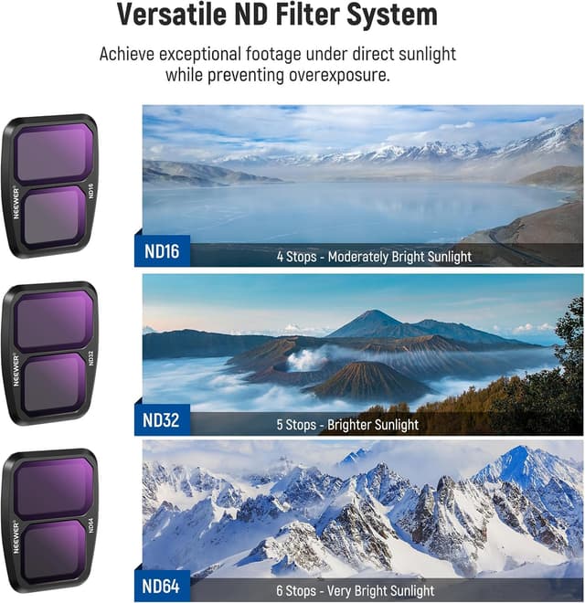 Detalle 2 de ND and CPL filter set for Air 3, 4 pack