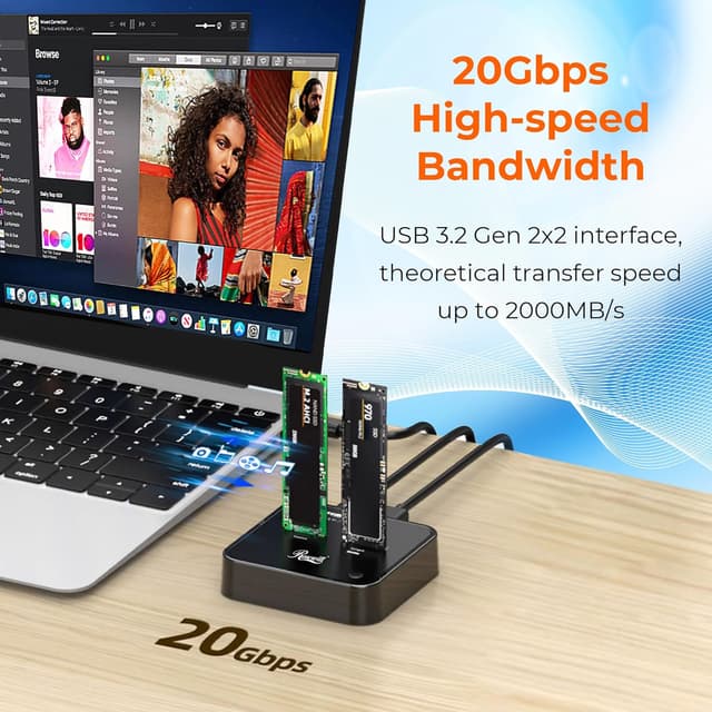 Thumbnail 3 de Rosewill Cloner M.2 duplicator 20Gbps dock