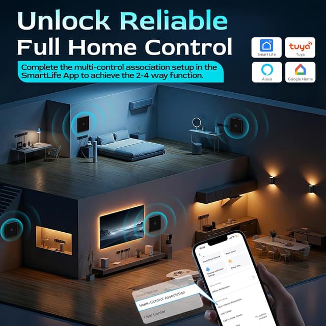 Detalle 1 de BSEED WiFi Touch Switch 1-gang smart control