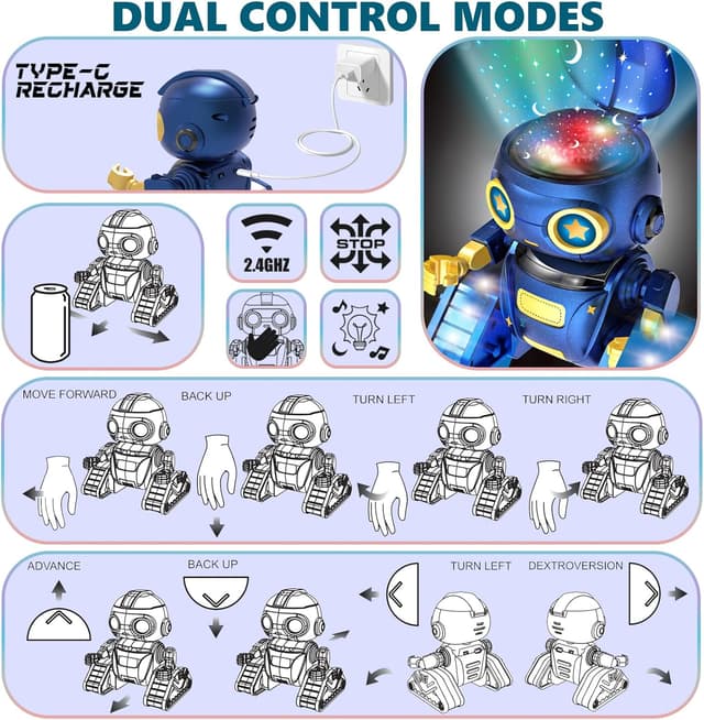 Thumbnail 3 de Aikmi Robot Juguetes para Niños 5-7 Años Recargable