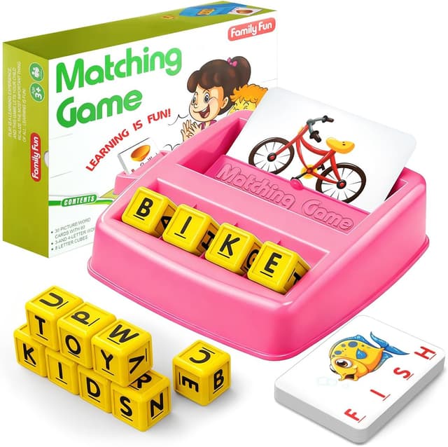 Detalle de HahaGift Spelling and Reading Toy 30 cards