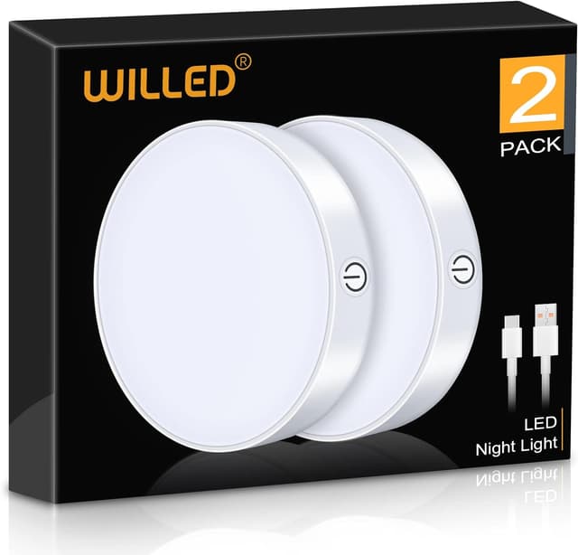 Thumbnail 5 de WILLED 3000K Dimmable Touch LED Puck Lights 2-pack