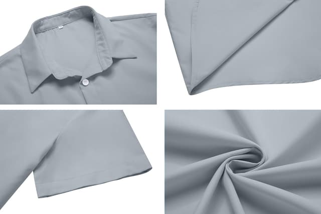 Thumbnail 4 de COOFANDY Camisa Hombre Manga Corta ligera