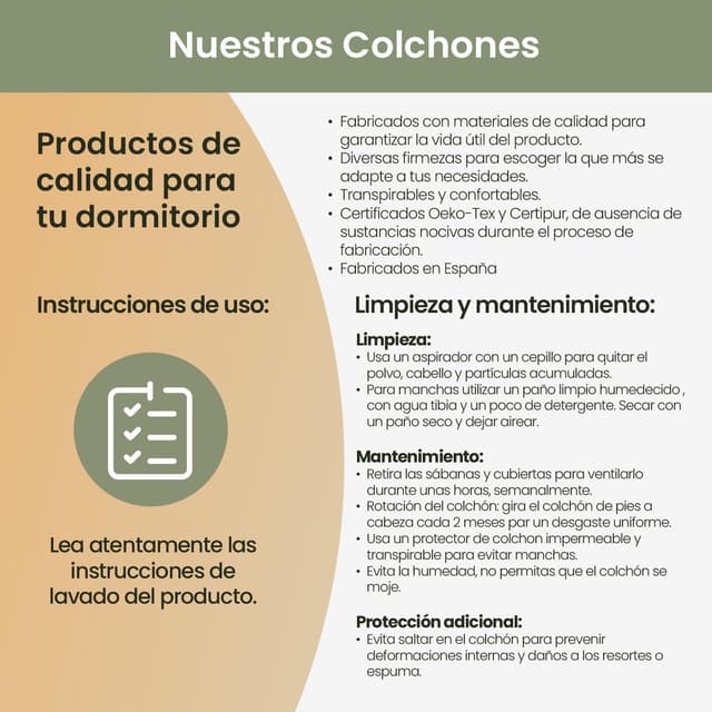 Thumbnail 6 de Homey Serenity Colchón visco 28 cm firmeza alta 90x190