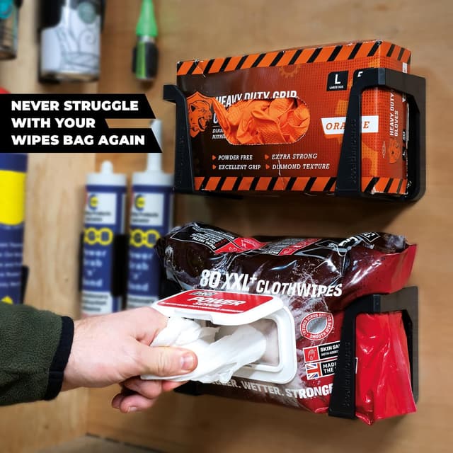 Detalle 2 de StealthMounts Porte-essuie lot de 2 pour atelier