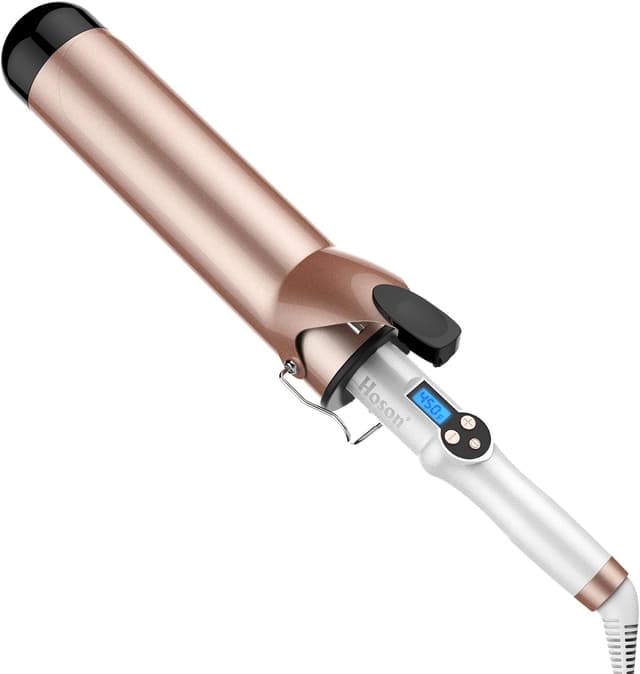 Thumbnail 6 de Hoson 32mm Curling Tongs Professional Ceramic Tourmaline Coating with LCD Temperature Control (110°C–210°C)