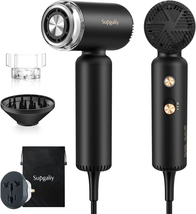 Detalle de SUPGALIY H5 Travel Hair Dryer 1500W ๐โ