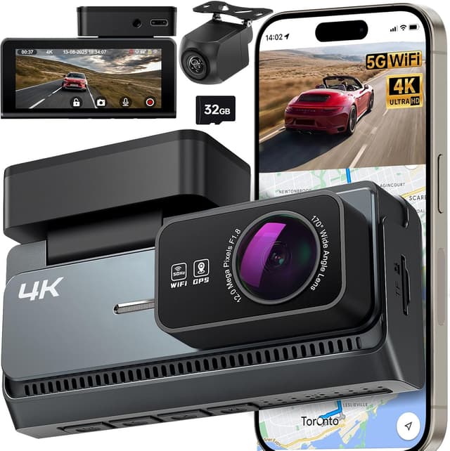 Detalle de Dashcam Auto Front und Heck 4K+2K 32GB