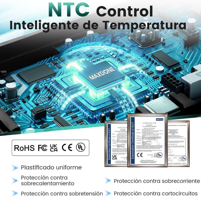 Detalle de MAXDONE Plastificadora A3 355 mm/min