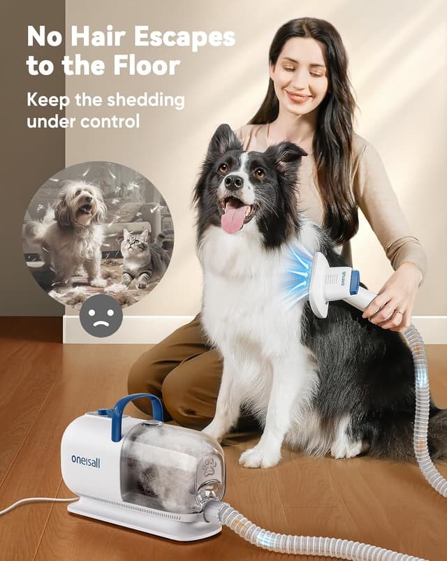 Thumbnail 3 de Oneisall Dog Grooming Vacuum Kit