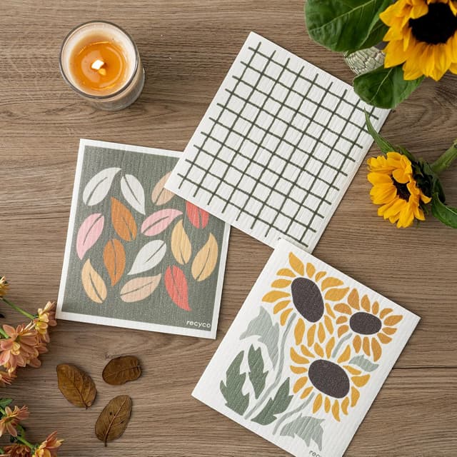 Thumbnail 1 de RECYCO 5-Pack Geometric Dishcloths