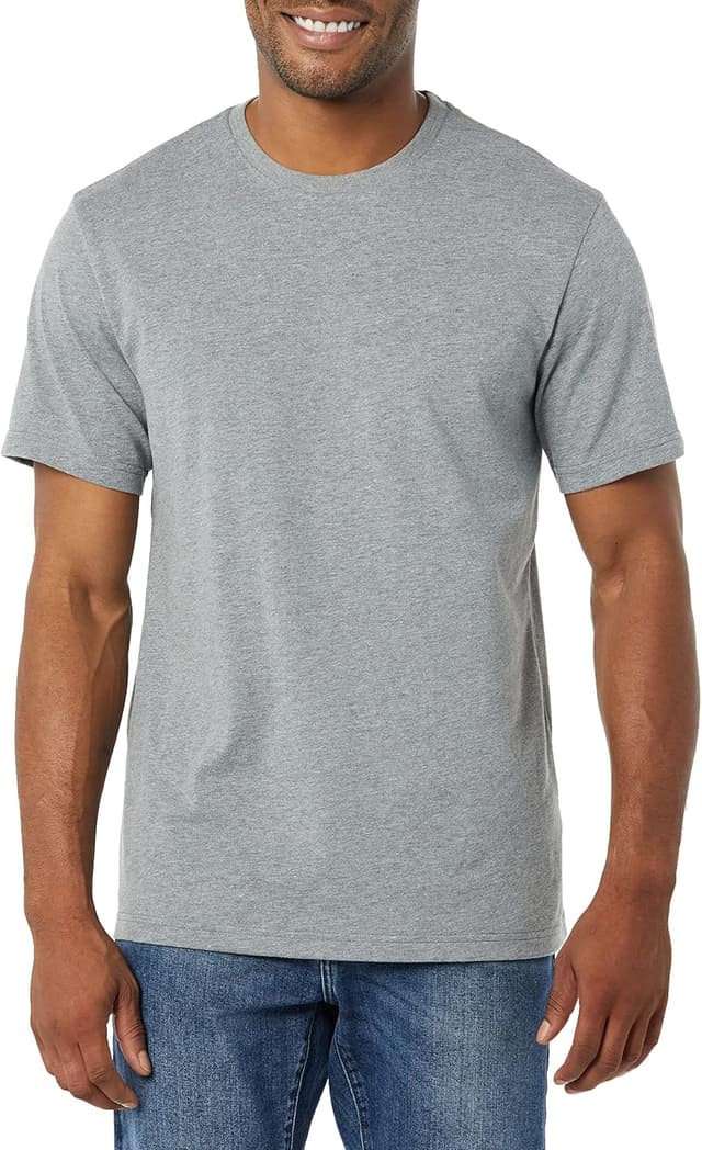 Detalle 2 de Amazon Essentials Men’s Slim Fit Short-Sleeve Crewneck T-Shirt (Tagless)