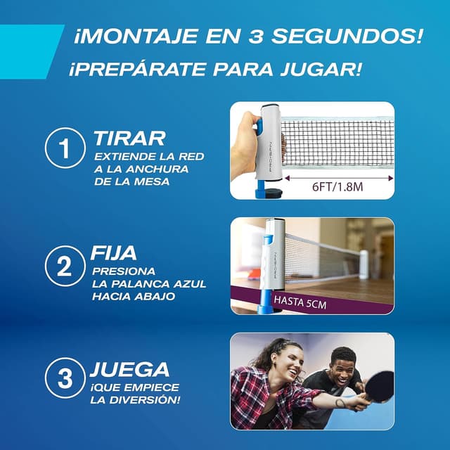 Thumbnail 3 de PRO-SPIN Set de Ping Pong Portátil 183 cm