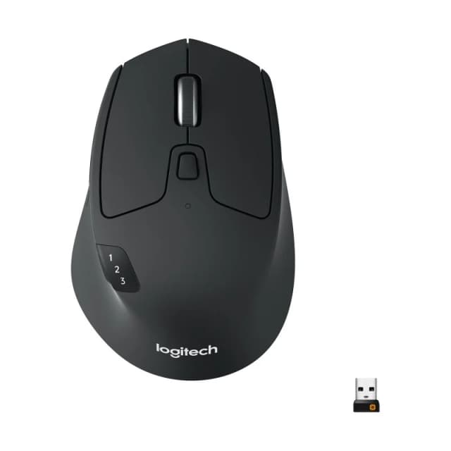 Detalle de Logitech M720 Triathlon Ratón Inalámbrico Ergonomía y Versatilidad 🖱