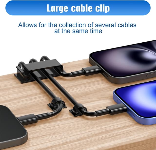 Detalle 2 de Kimsky Kabelhalter Set 70 Stück für Kabelmanagement