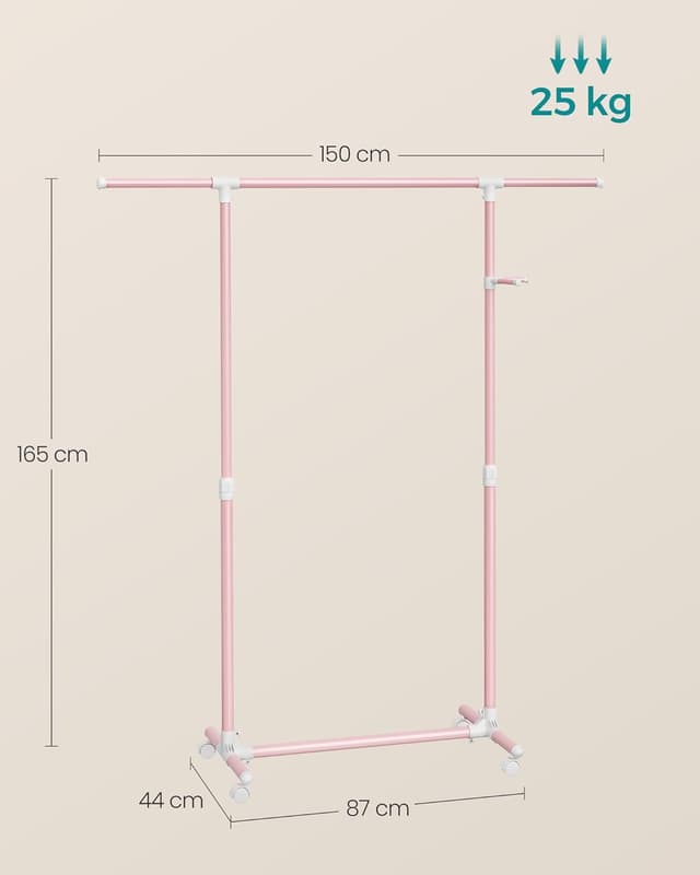 Thumbnail 4 de SONGMICS Perchero con Ruedas LLR001R02