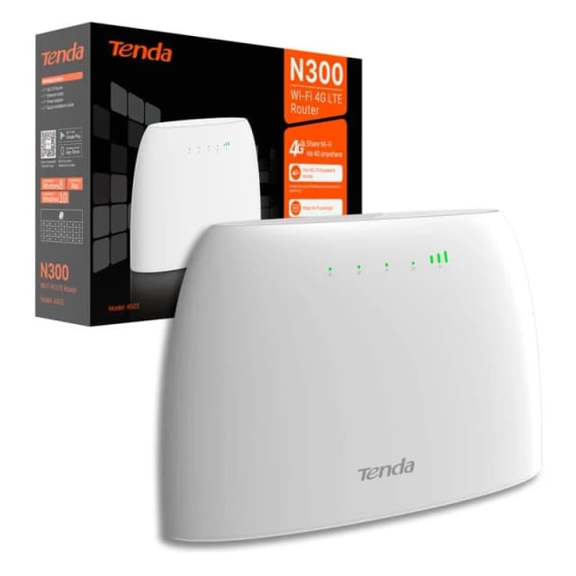 Detalle de Tenda 4G03 Router WiFi 4G LTE N300
