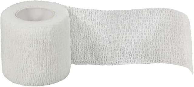 Detalle 2 de Selbstklebender Verband, 12 Rollen (5 cm x 4,5 m) elastische Fixierbinde mit Haftbandage – weiß, für Sport & Erste Hilfe